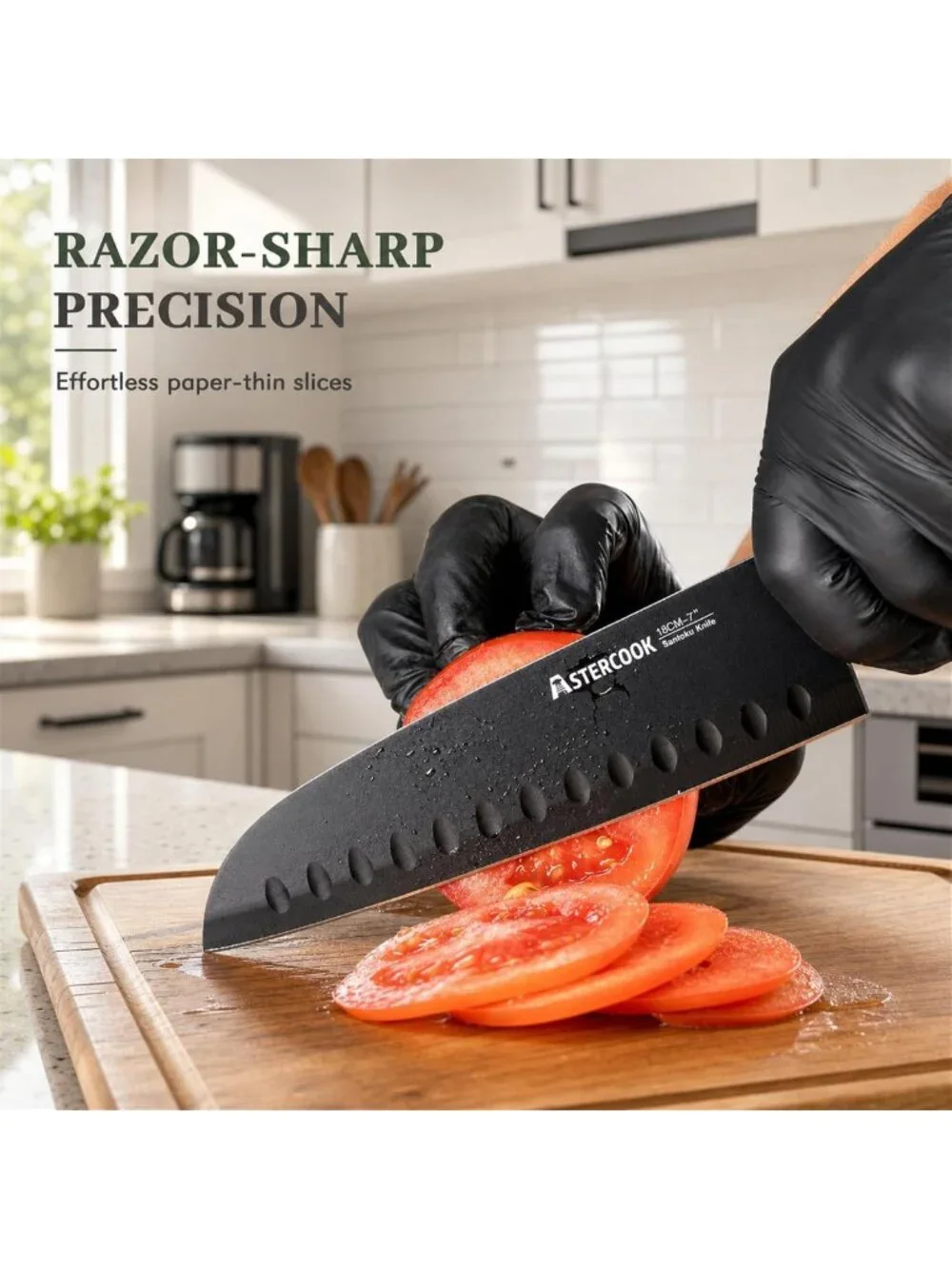 13-Piece Kitchen Knife Set - Non-Stick, Ergonomic, Dishwasher Safe, Gift-Ready!